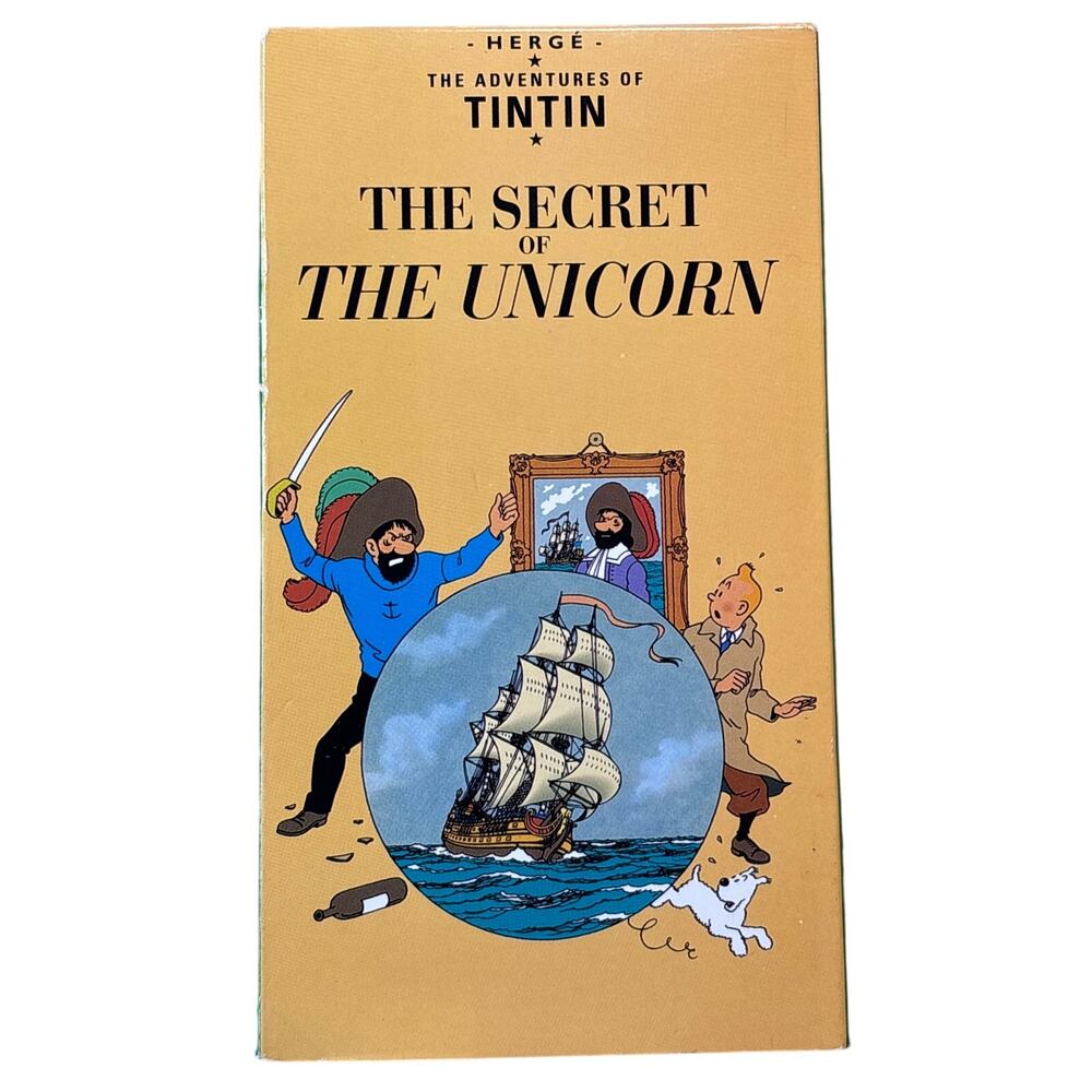 the Adventure of TINTIN ,The Secret of The Unicorn [1991,VHS],Rare Herge film
